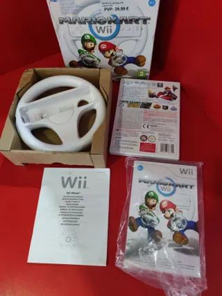 Mario Kart Wii + Volante Original Nintendo