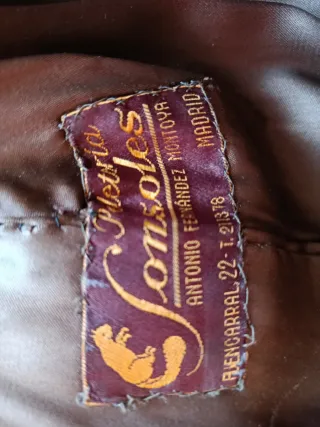 Chaquetón de piel mutón marrón