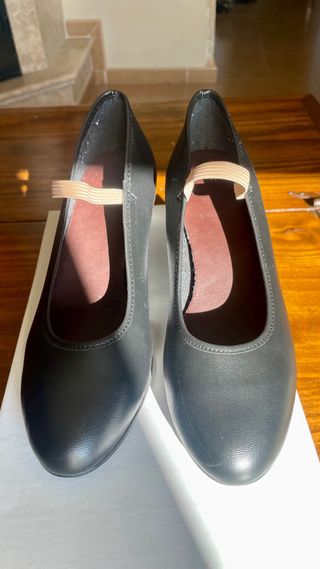 Zapatos de danza española negros nº 38 con goma