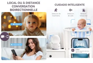 Vigilabebés Comfyer 5 1080P 2K WiFi