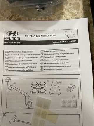 Barras de techo originales Hyundai i20 – NUEVAS