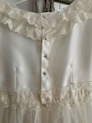 Vestido Comunión Rocío Blanco Roto