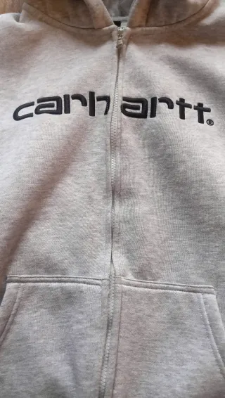 Sudadera con cremallera carhartt gris Streetwear