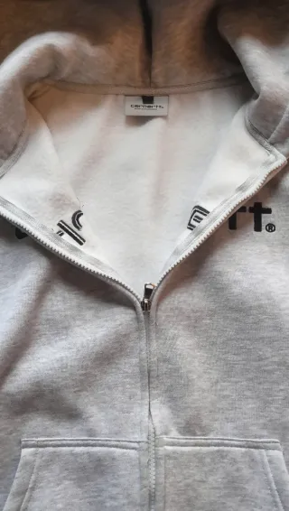 Sudadera con cremallera carhartt gris Streetwear