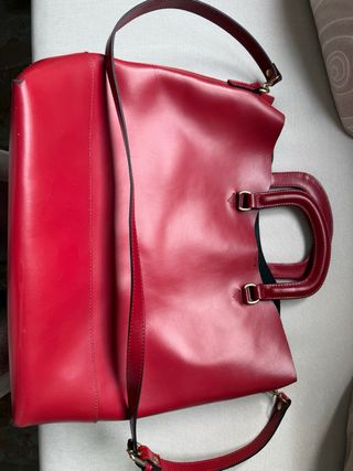 Bolso Maxi Massimo Dutti Rojo