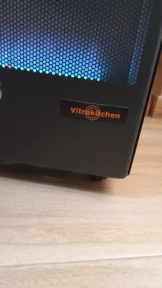 Estufa de butano negra