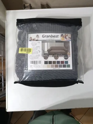 Funda Sofá Granbest 3 Plazas Elástica Gris