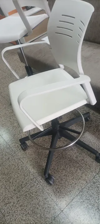 Taburete Actiu Spacio Giratorio Blanco