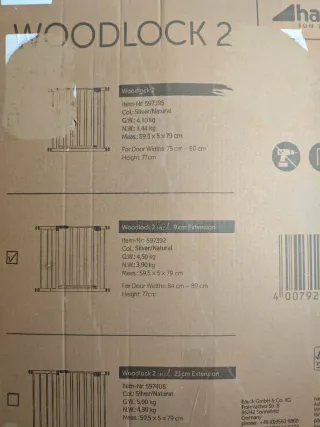 Barrera Seguridad Hauck Woodlock 2 75-89 + regalo