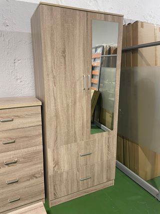 Armario 2 puertas con espejo - Envio gratis