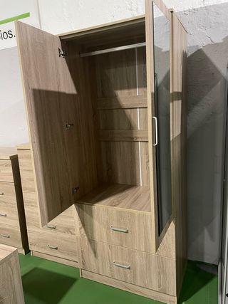 Armario 2 puertas con espejo - Envio gratis