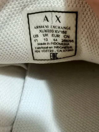 Zapatillas Armani Exchange Blancas