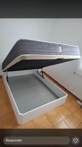 Canapé abatible gran capacidad colchónes camas