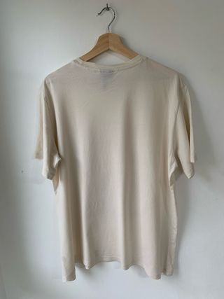 Camiseta H&M Beige Estampado