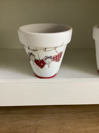 Lote 3 Macetas Decorativas Corazones.