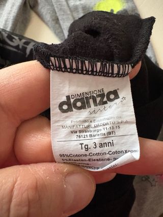 Set Dimensione Danza felpa e leggings 3 anni