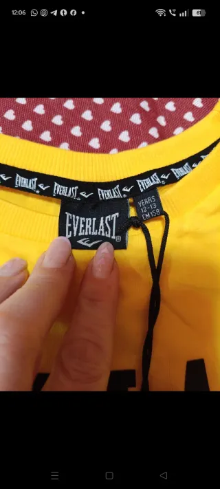 T-shirt Everlast gialla