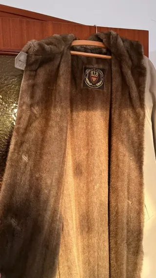 Gabardina Beige/Marrón Mujer