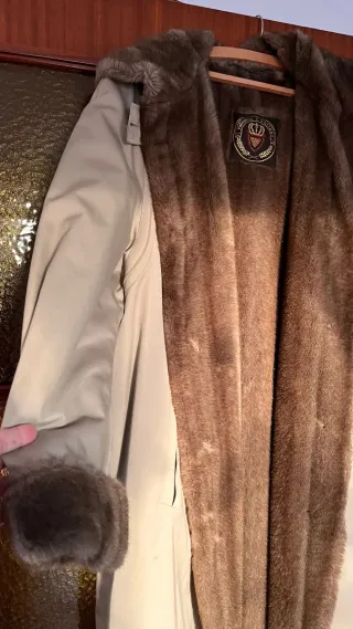 Gabardina Beige/Marrón Mujer