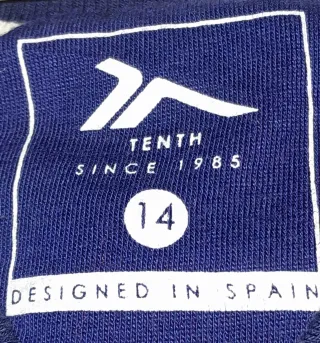 Cazadora bomber azul y blanca