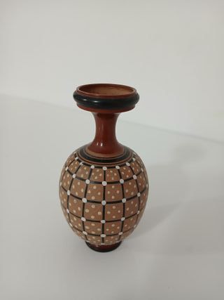 Vaso Decorativo Terracotta Stile Geometrico Modern