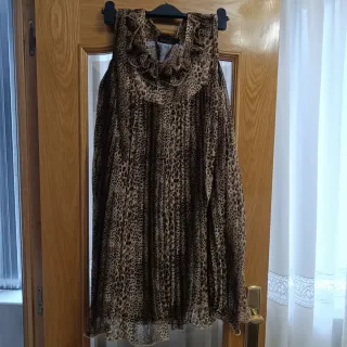 Vestido estampado animal