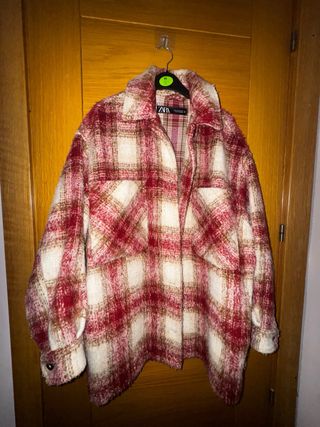 Sobrecamisa Zara cuadros lana talla M