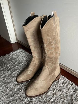 Botas Cowboy Beige