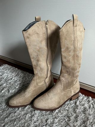 Botas Cowboy Beige