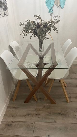 Mesa salon + 4 sillas de regalo