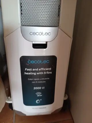 Cecotec Radiador Aceite Usado Blanco