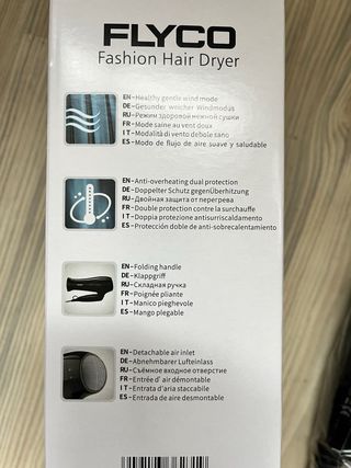 Secador de pelo plegable FLYCO FH6231EU 2000W