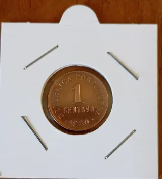 Moeda 1 Centavo Portugal 1920