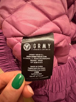 Cazadora Grimey Unisex Talla XL