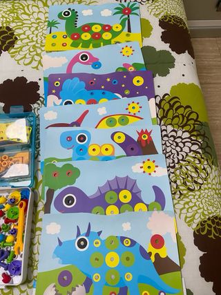 Juego de construcción infantil dinosaurios