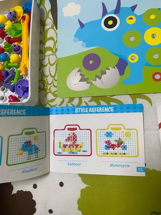 Juego de construcción infantil dinosaurios