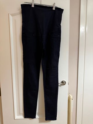 Pantalón premamá H&M azul marino T42