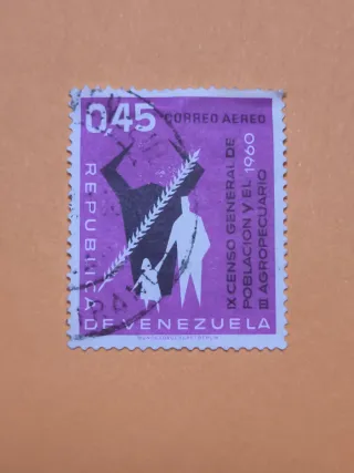 Lote de sellos antiguos de Venezuela