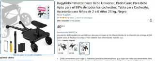 Patin universal para carrito de bebé