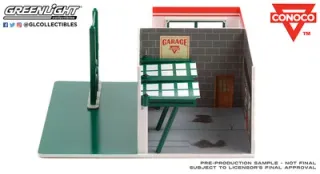 Diorama Gasolinera Conoco Greenlight 1/64