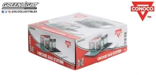 Diorama Gasolinera Conoco Greenlight 1/64