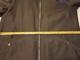 Abrigo Parka Mango Talla L Verde Oliva