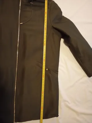 Abrigo Parka Mango Talla L Verde Oliva