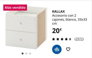 Estantería KALLAX blanca 182x182 cm