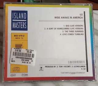 CD EP 4 tracks U2 Wide awake in America