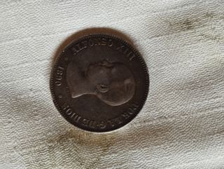 Moneda de Alfonso 13 de 1890