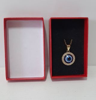 Colgante Ojo Turco Dorado