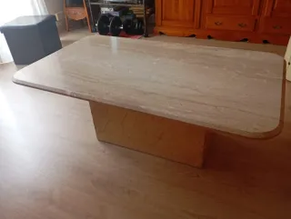 Mesa de mármol Travertino
