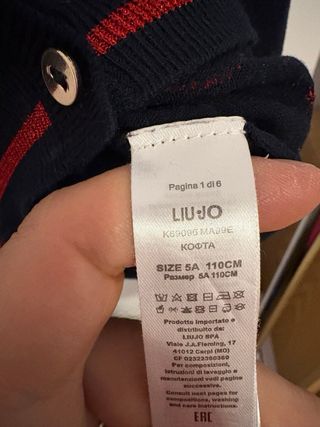 Cardigan Liu Jo bambina 5 anni cuori rossi
