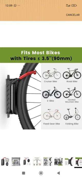 Colgador de Bicicleta Pared